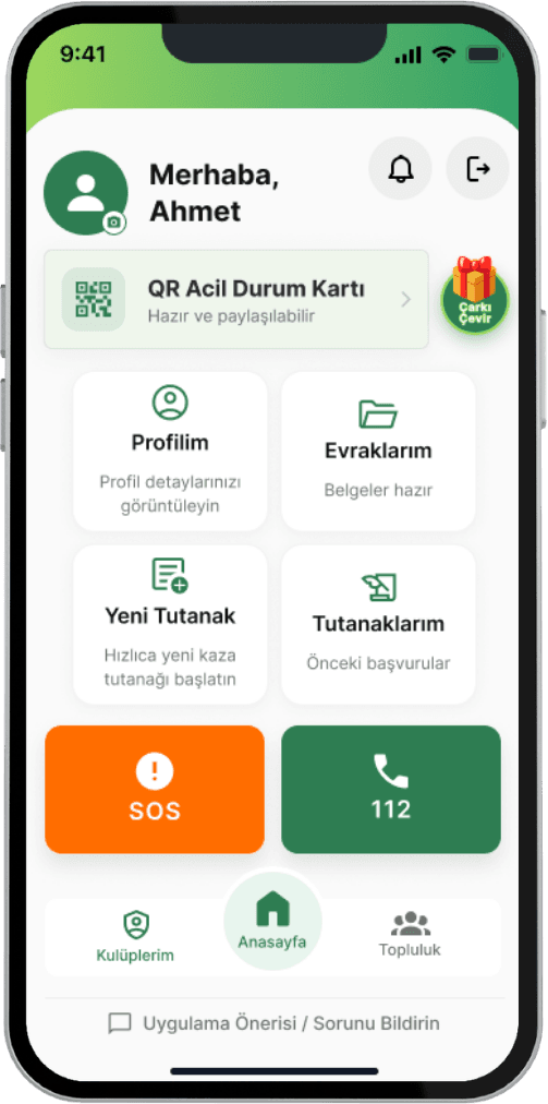 Kaza ve araç işlemlerini önceliklendiren Zayfix QRakter ana sayfası
